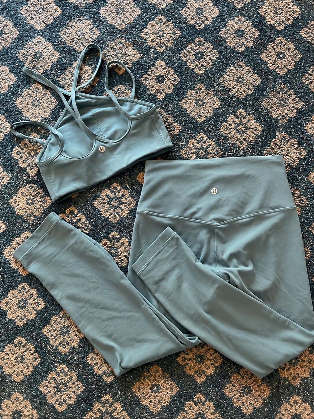Lululemon Blue Align Sports Bra & Leggings SET